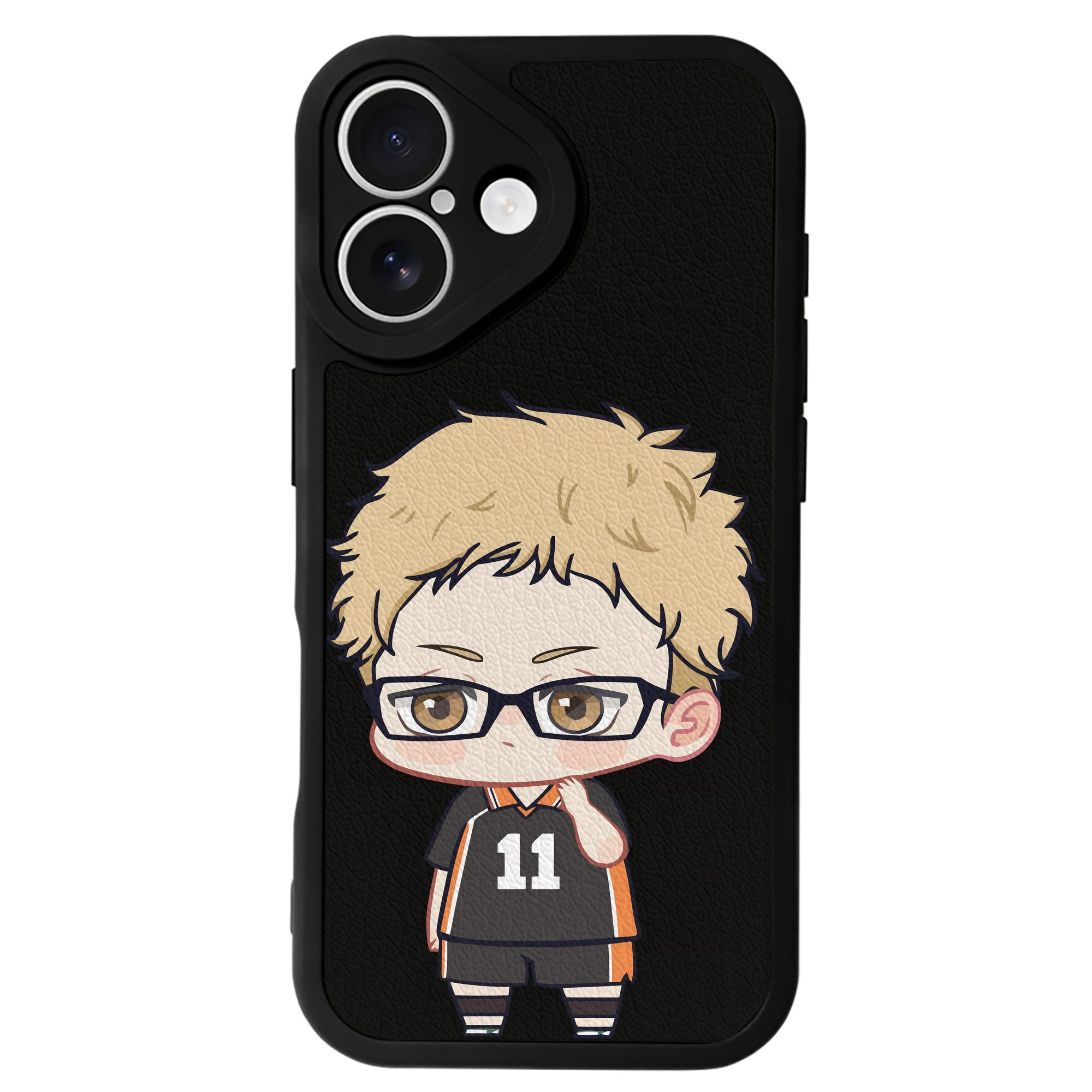 （画像用） ハイキュー!! Haikyu!! 【iPhone 16シリーズ対応】シリコンスマホケース（レザー調） 材質：シリコン